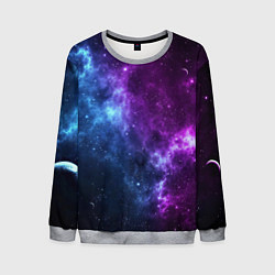 Свитшот мужской NEON GALAXY НЕОНОВЫЙ КОСМОС, цвет: 3D-меланж