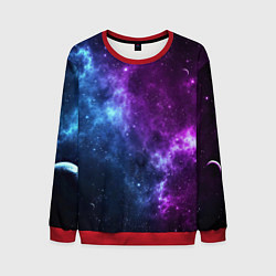 Свитшот мужской NEON GALAXY НЕОНОВЫЙ КОСМОС, цвет: 3D-красный