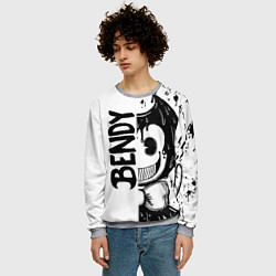 Свитшот мужской BENDY - БЕНДИ БРЫЗГИ КРАСКИ, цвет: 3D-меланж — фото 2