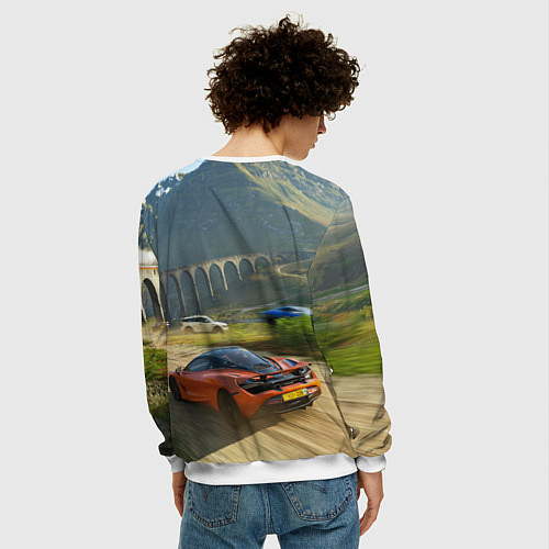 Мужской свитшот Forza Horizon 5, игра / 3D-Белый – фото 4