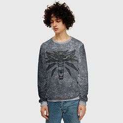 Свитшот мужской THE WITCHER LOGO STONE, цвет: 3D-меланж — фото 2