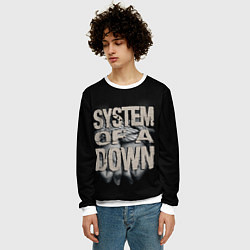 Свитшот мужской System of a Down, цвет: 3D-белый — фото 2