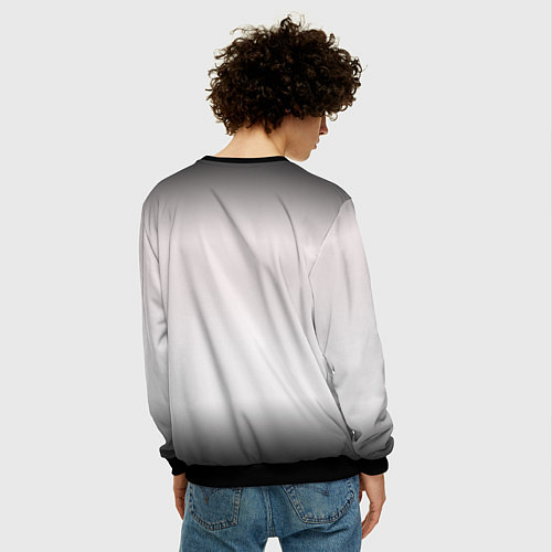 Мужской свитшот SCRUBS in white / 3D-Черный – фото 4