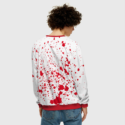 Мужской свитшот Декстер Dexter / 3D-Красный – фото 4