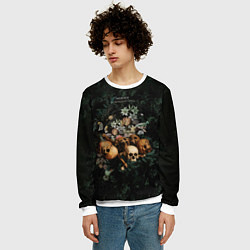 Свитшот мужской Дауншифтинг, цвет: 3D-белый — фото 2