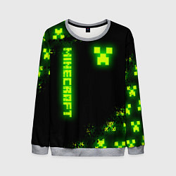 Мужской свитшот MINECRAFT NEON LOGO CREEPER