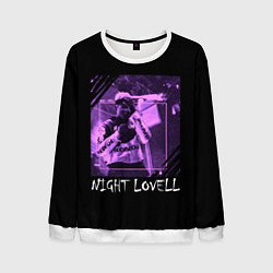 Свитшот мужской Night Lovell Art, цвет: 3D-белый