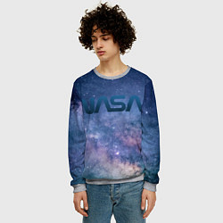 Свитшот мужской Nasa cosmos, цвет: 3D-меланж — фото 2