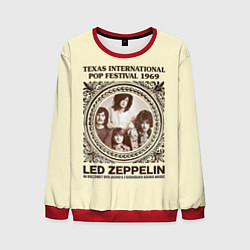 Свитшот мужской Led Zeppelin - Texas International Pop Festival 19, цвет: 3D-красный