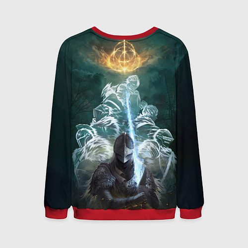 Мужской свитшот Elden Ring рыцарь и предшественники серии Souls El / 3D-Красный – фото 2
