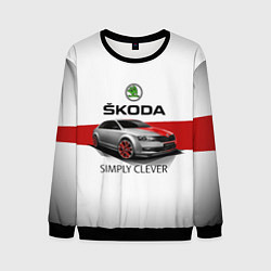 Свитшот мужской Skoda Rapid Sport, цвет: 3D-черный