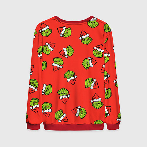 Мужской свитшот Гринч Похититель Рождества / 3D-Красный – фото 2