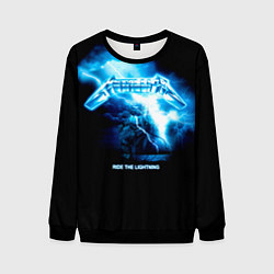 Свитшот мужской Ride the Lightning Metallica, цвет: 3D-черный