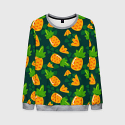 Мужской свитшот Ананасы Много ананасов
