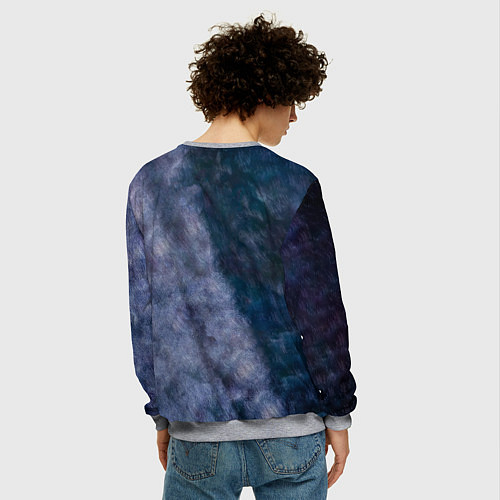 Мужской свитшот Беспечный ангел - Ария / 3D-Меланж – фото 4