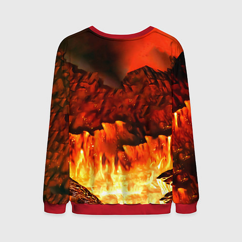 Мужской свитшот Штиль - Ария / 3D-Красный – фото 2