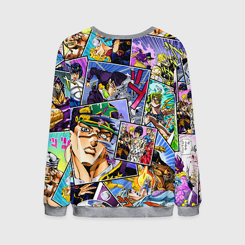 Мужской свитшот JoJos Bizarre Adventure - Джолин Кудзё / 3D-Меланж – фото 2