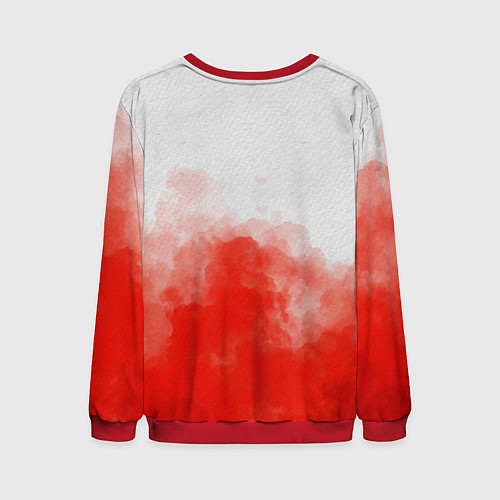 Мужской свитшот Пожелания от Шарика / 3D-Красный – фото 2