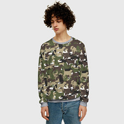 Свитшот мужской Камуфляж из Собак Camouflage, цвет: 3D-меланж — фото 2