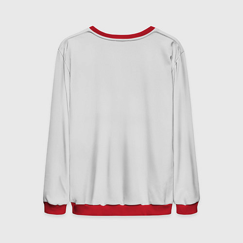 Мужской свитшот HERES PINEAPPLE! / 3D-Красный – фото 2