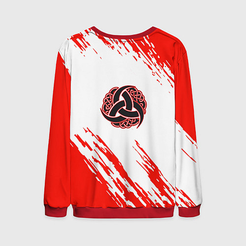 Мужской свитшот Валкнут / 3D-Красный – фото 2