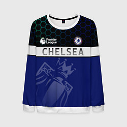 Свитшот мужской FC Chelsea London ФК Челси Лонон, цвет: 3D-белый
