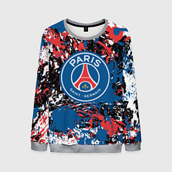 Свитшот мужской PSG БРЫЗГИ КРАСОК СПОРТ, цвет: 3D-меланж