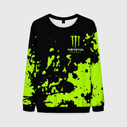 Свитшот мужской Monster Energy green, цвет: 3D-черный