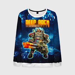 Свитшот мужской Deep Rock Galactic Gunner, цвет: 3D-белый