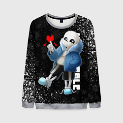 Свитшот мужской НОВОГОДНИЙ САНС UNDERTALE НОВЫЙ ГОД, цвет: 3D-меланж