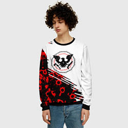 Свитшот мужской State of Decay следы от пуль, цвет: 3D-черный — фото 2