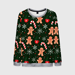 Свитшот мужской НОВЫЙ ГОД 2022 АТМОСФЕРА, цвет: 3D-меланж