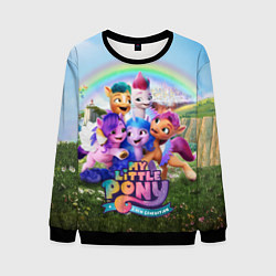Свитшот мужской My Little Pony: A New Generation, цвет: 3D-черный
