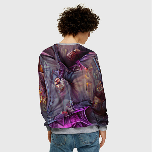 Мужской свитшот Чародей / 3D-Меланж – фото 4