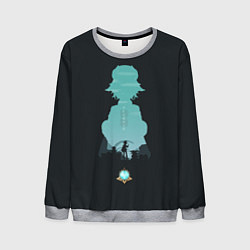 Свитшот мужской SUCROSE САХАРОЗА ГЕНШИН ИМПАКТ, цвет: 3D-меланж