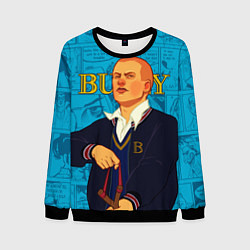 Свитшот мужской Bully, Джимми Хопкинс, цвет: 3D-черный