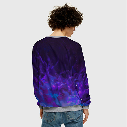 Мужской свитшот Дюбуа на коне / 3D-Меланж – фото 4