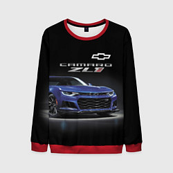 Свитшот мужской Chevrolet Camaro ZL1 Motorsport, цвет: 3D-красный