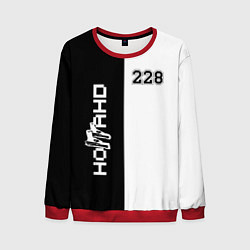 Свитшот мужской 228 Black & White, цвет: 3D-красный