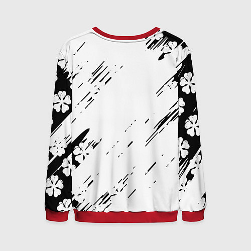 Мужской свитшот Чёрный клевер black clover, / 3D-Красный – фото 2