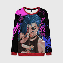 Свитшот мужской Arcane League Of Legends JINX ПАУДЕР, цвет: 3D-красный