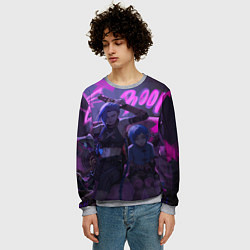 Свитшот мужской Джинкс Паудер - Jinx Powder, цвет: 3D-меланж — фото 2