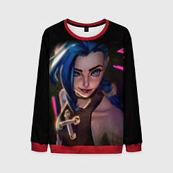 Свитшот мужской Jinx - Джинкс Паудер, цвет: 3D-красный