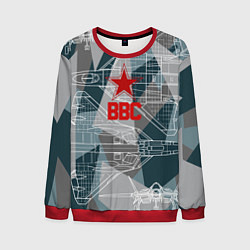 Свитшот мужской SU-57 FELON, цвет: 3D-красный