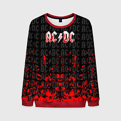 Свитшот мужской Acdc Паттерн, цвет: 3D-красный