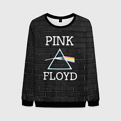 Свитшот мужской PINK FLOYD LOGO - ПИНК ФЛОЙД ЛОГОТИП, цвет: 3D-черный