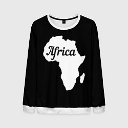 Мужской свитшот Африка на чёрном