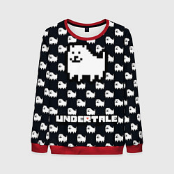 Свитшот мужской UNDERTALE DOG AND LOGO УНДЕРТАЛЕ, цвет: 3D-красный
