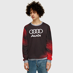 Свитшот мужской Audi logo, цвет: 3D-меланж — фото 2
