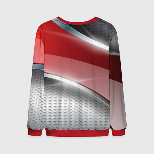 Мужской свитшот Honda Текстура / 3D-Красный – фото 2